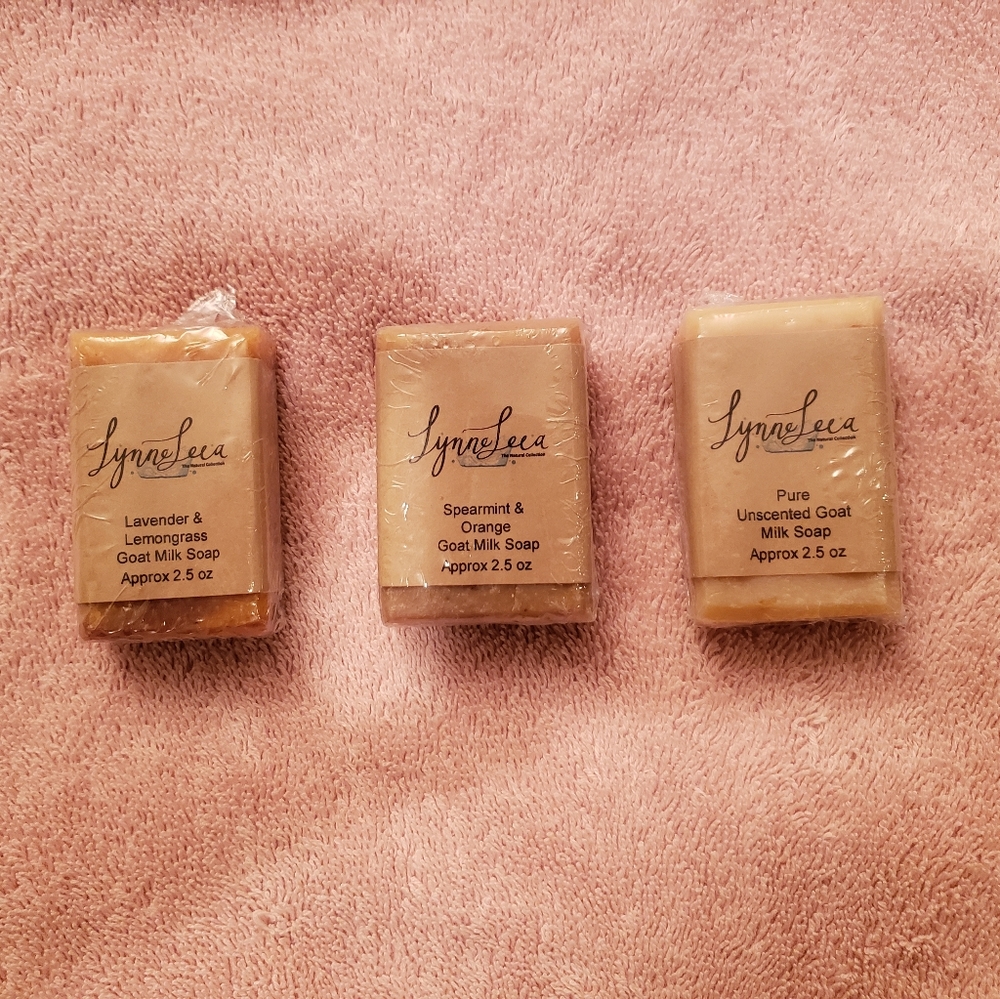 Bundle Of 3 Lynne Leea Pure Goat Milk Soap 3 Pack 2.5 Oz Each